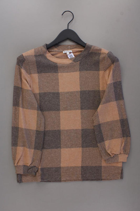 Tom Tailor Feinstrickpullover Gr. M kariert braun aus Viskose