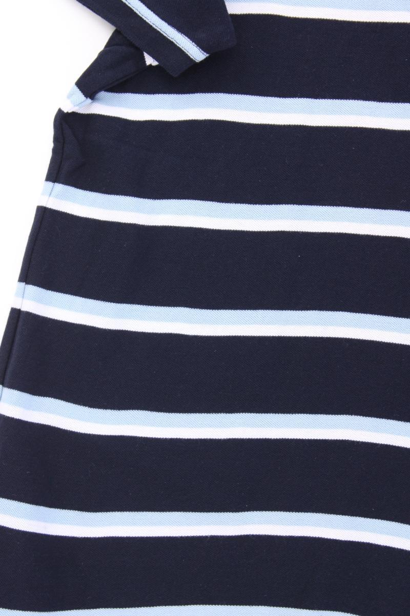 A.W. Dunmore Poloshirt für Herren Gr. XL gestreift Kurzarm blau aus Baumwolle