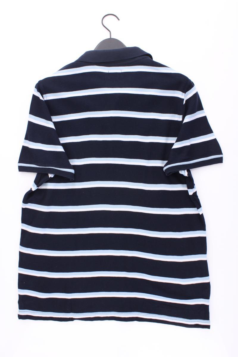 A.W. Dunmore Poloshirt für Herren Gr. XL gestreift Kurzarm blau aus Baumwolle