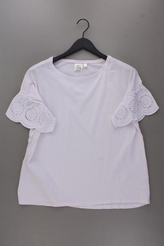 ROCK YOUR CURVES T-Shirt Gr. 44/46 Kurzarm weiß aus Baumwolle