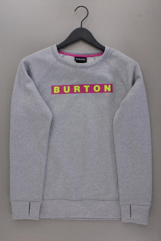 Burton Langarmpullover für Herren Gr. M neuwertig grau aus Polyester