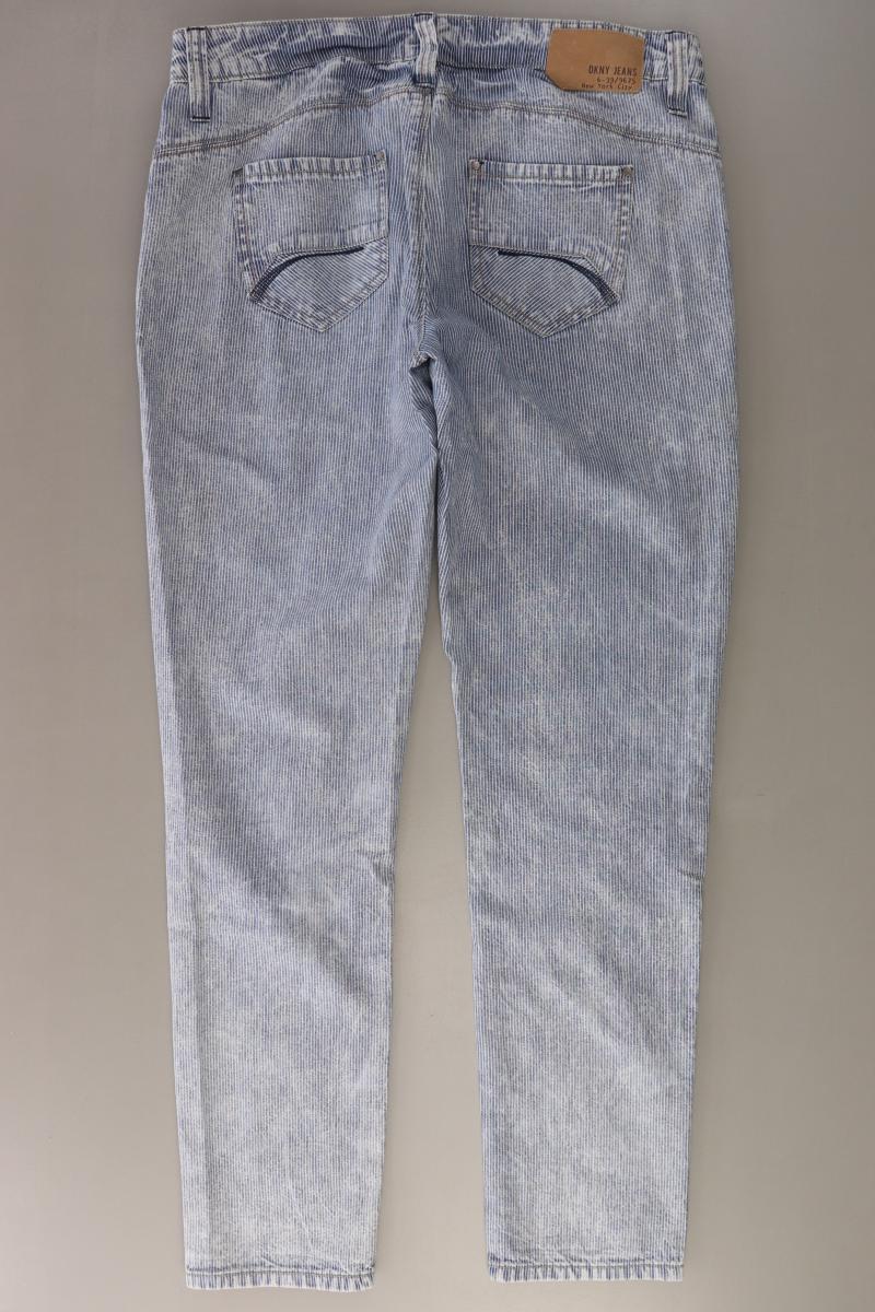 DKNY Straight Jeans Gr. W29 gestreift blau aus Baumwolle