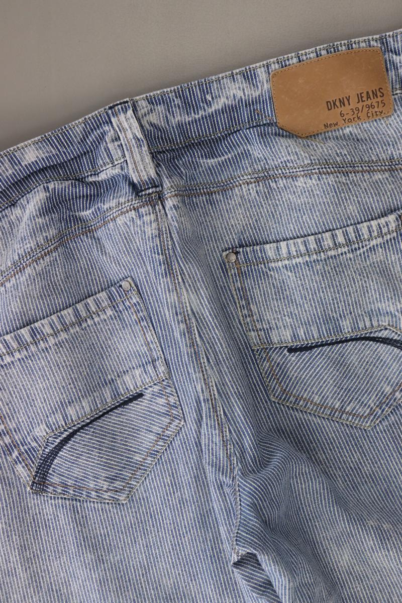 DKNY Straight Jeans Gr. W29 gestreift blau aus Baumwolle