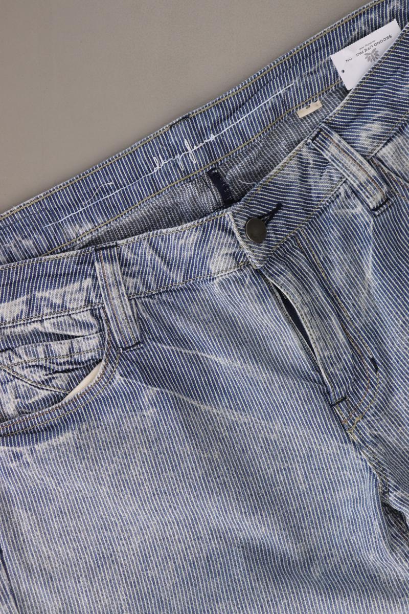 DKNY Straight Jeans Gr. W29 gestreift blau aus Baumwolle