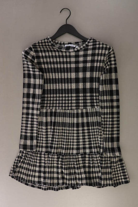Zara Langarmkleid Gr. S kariert grau