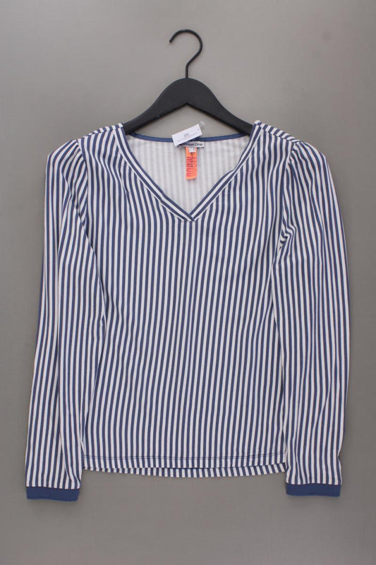 Street One Langarmbluse Gr. 38 gestreift blau aus Viskose