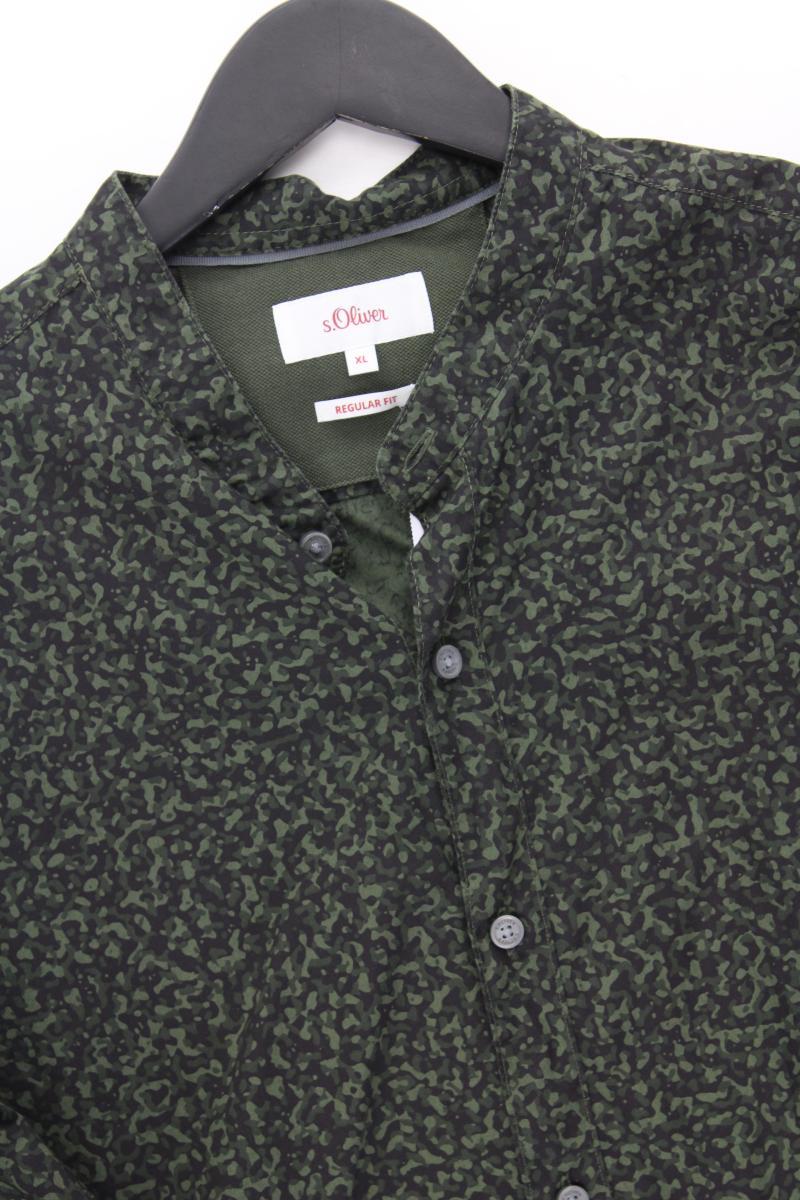 s.Oliver Langarmhemd für Herren Gr. XL camouflage neuwertig olivgrün