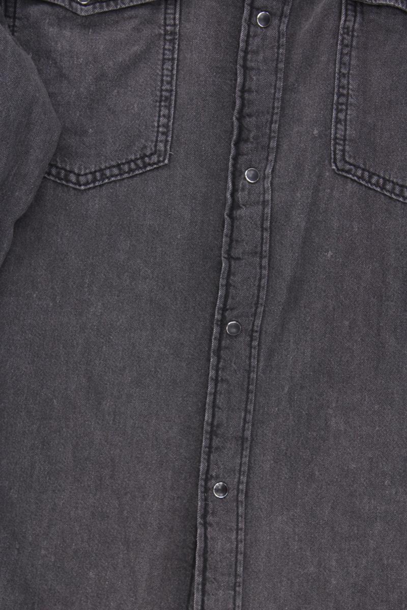 Jack & Jones Jeanshemd für Herren Gr. XXL Langarm grau aus Baumwolle