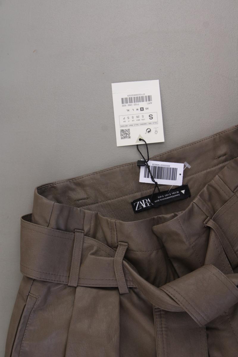 Zara Hotpants Gr. S neu mit Etikett braun aus Polyurethan