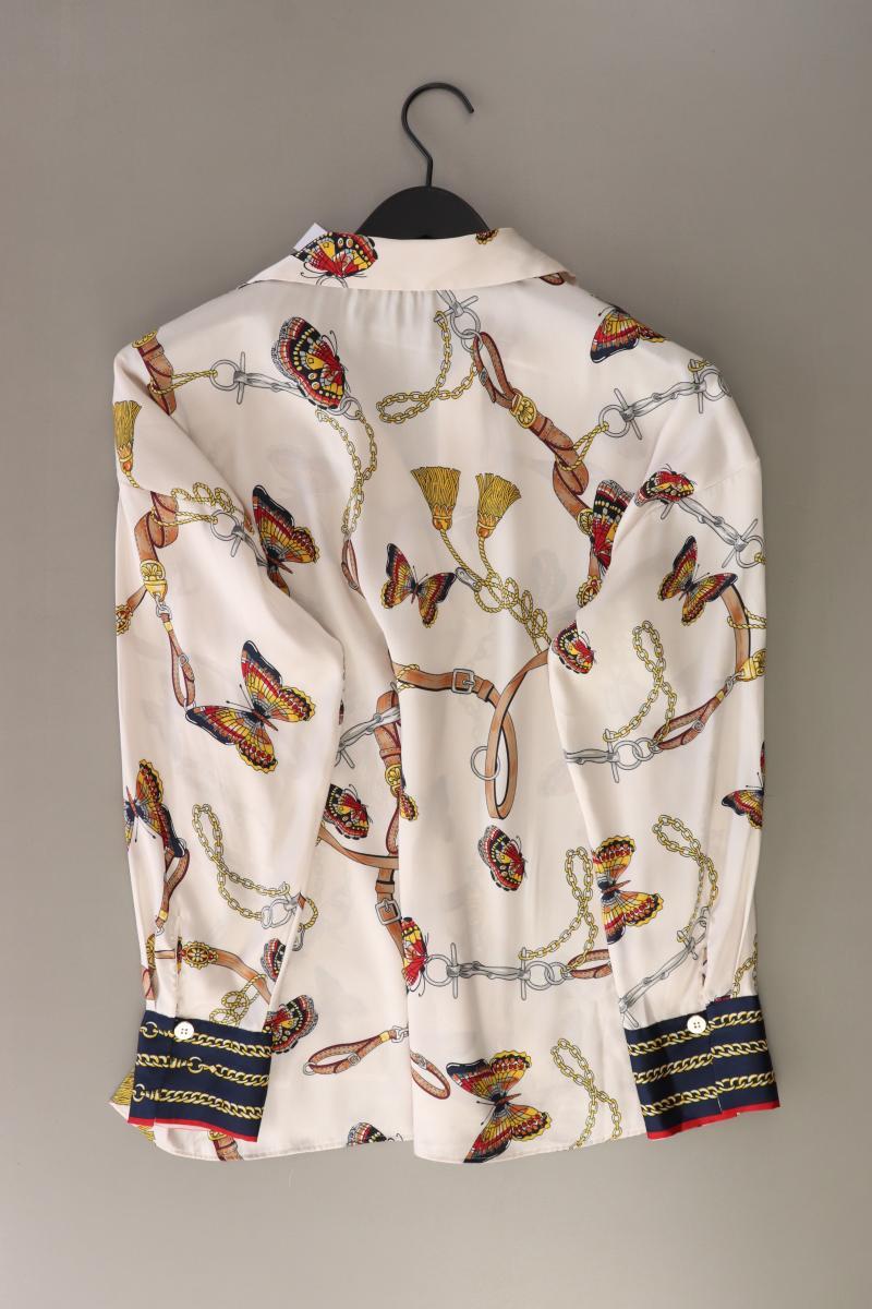 Zara Langarmbluse Gr. L creme aus Polyester
