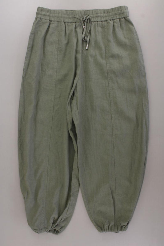 Zara Leinenhose Gr. L olivgrün