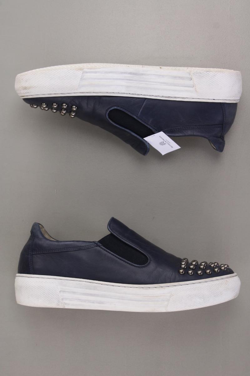 Gabor Loafers Gr. 39 blau aus Leder