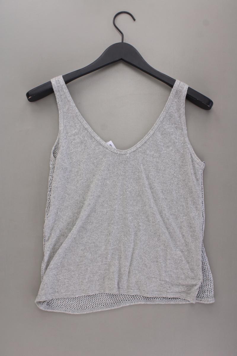 Zara Trägertop Gr. M mit Glitzer silber