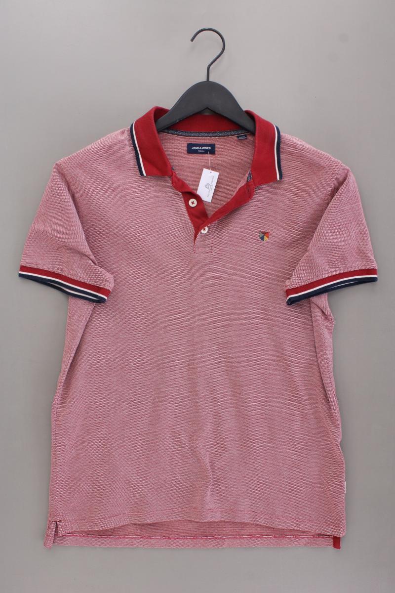 Jack & Jones Poloshirt für Herren Gr. M Kurzarm rot