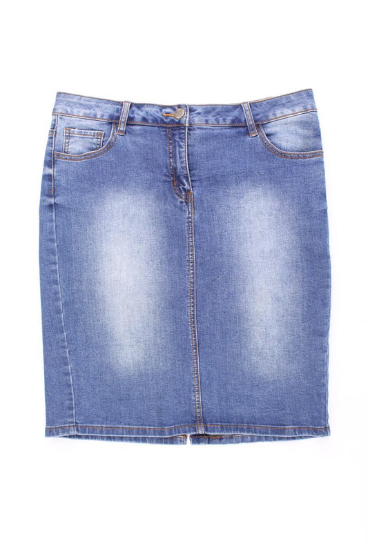 Amy Vermont Jeansrock Gr. 42 blau aus Baumwolle