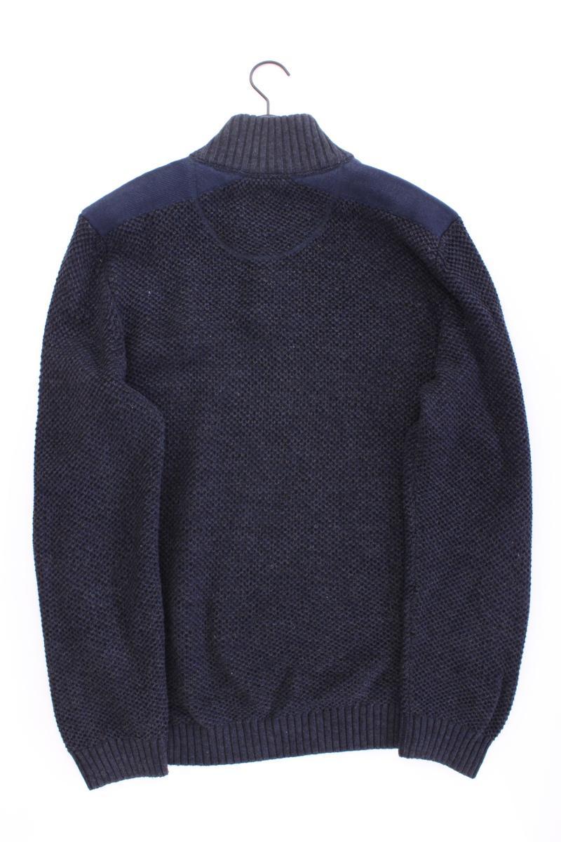 Lerros Grobstrickpullover für Herren Gr. 54 blau aus Baumwolle