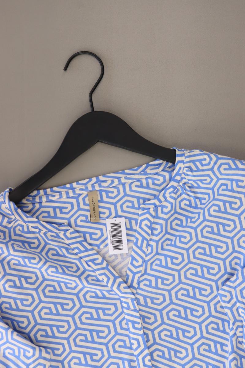 soyaconcept Printshirt Gr. S 3/4 Ärmel blau aus Baumwolle