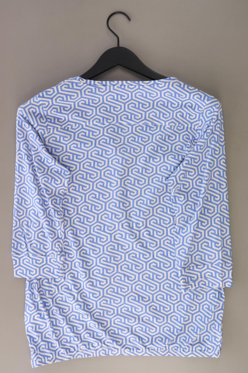 soyaconcept Printshirt Gr. S 3/4 Ärmel blau aus Baumwolle