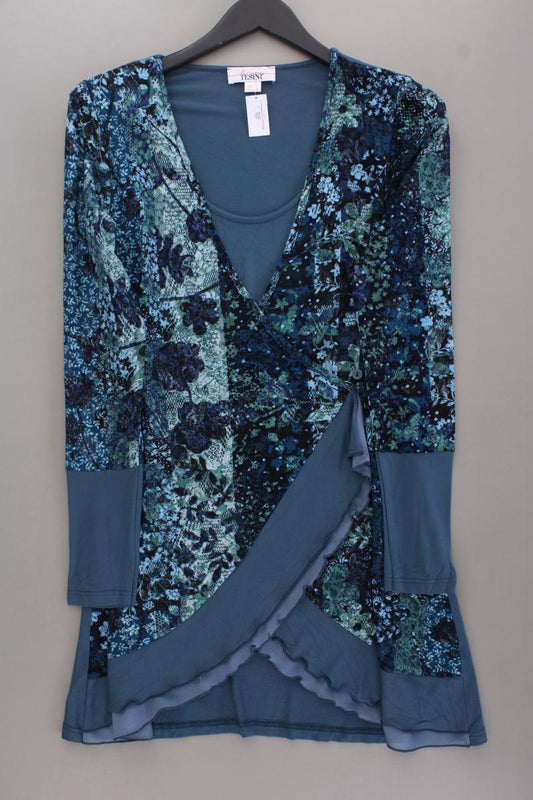Linea Tesini Longshirt Gr. 40 Langarm blau aus Viskose