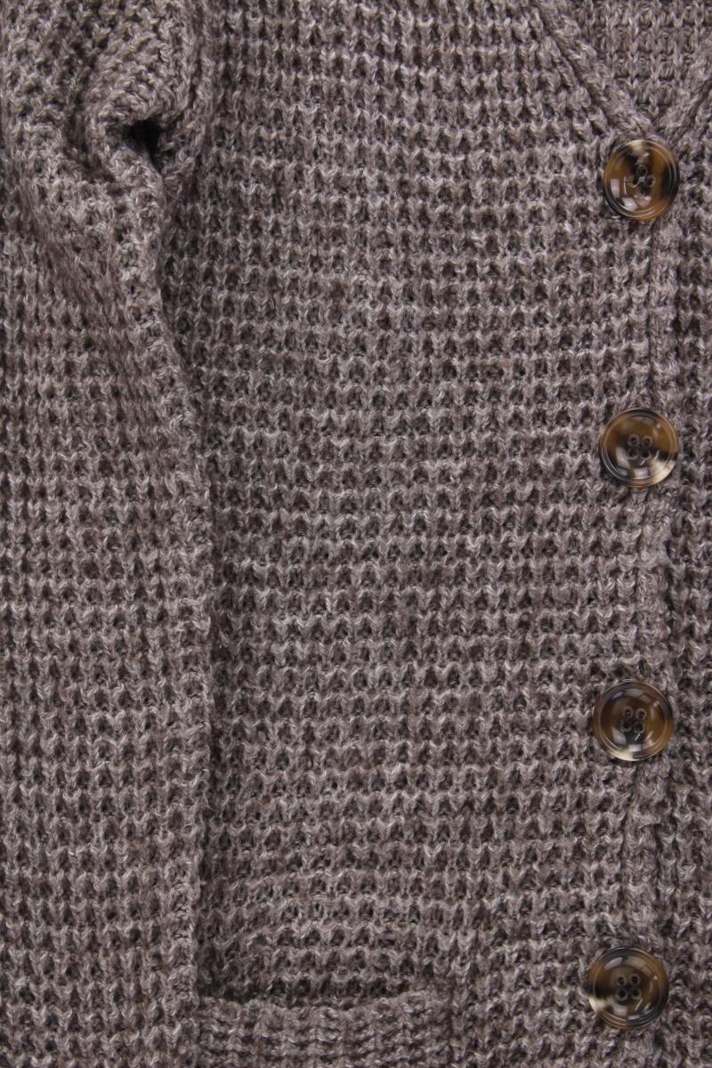 Montego Strickjacke Gr. L Langarm braun aus Polyacryl