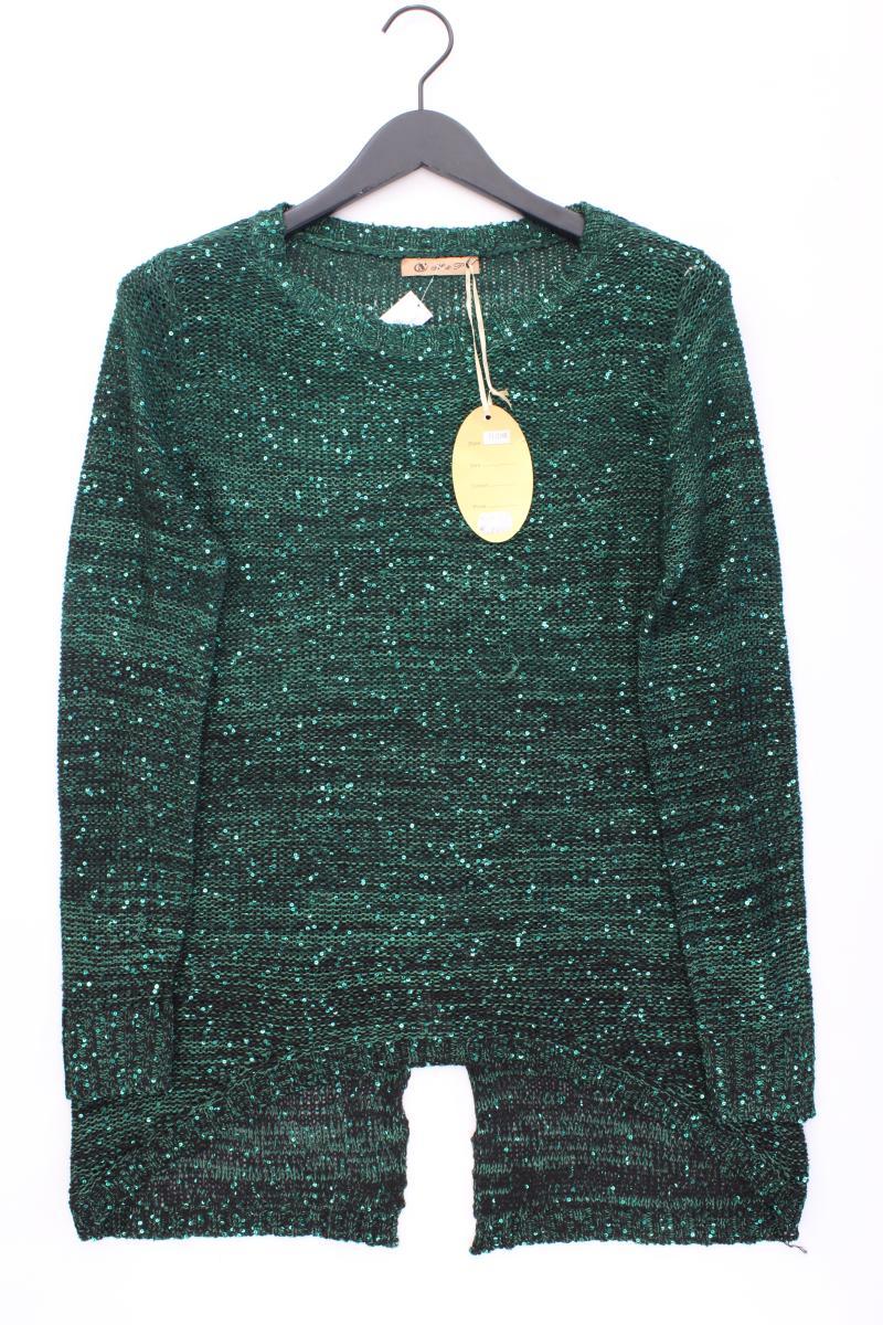 Grobstrickpullover Gr. M neu mit Etikett Neupreis: 29,9€! mit Pailletten grün