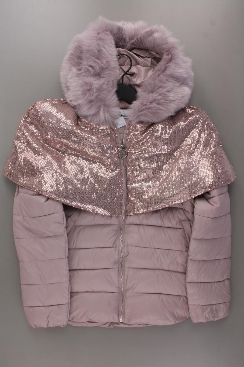 Timami Winterjacke Gr. L neuwertig mit Pailletten rosa aus Polyester