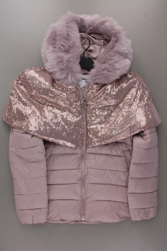 Timami Winterjacke Gr. L neuwertig mit Pailletten rosa aus Polyester