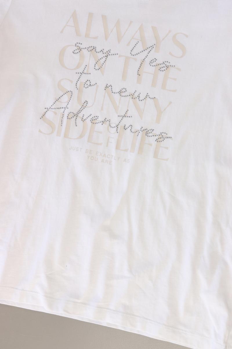 Cecil T-Shirt Gr. S Kurzarm weiß aus Baumwolle