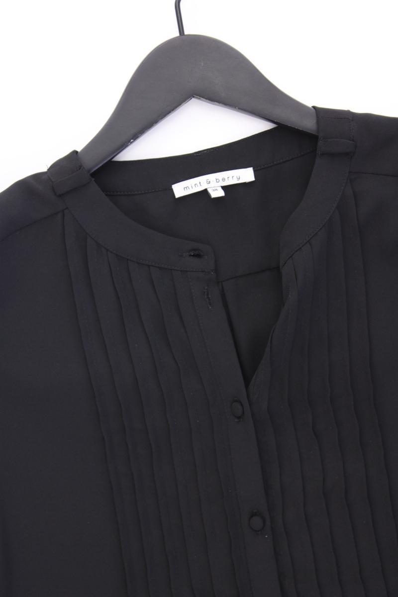 mint & berry Kurzarmbluse Gr. 38 neuwertig schwarz aus Polyester