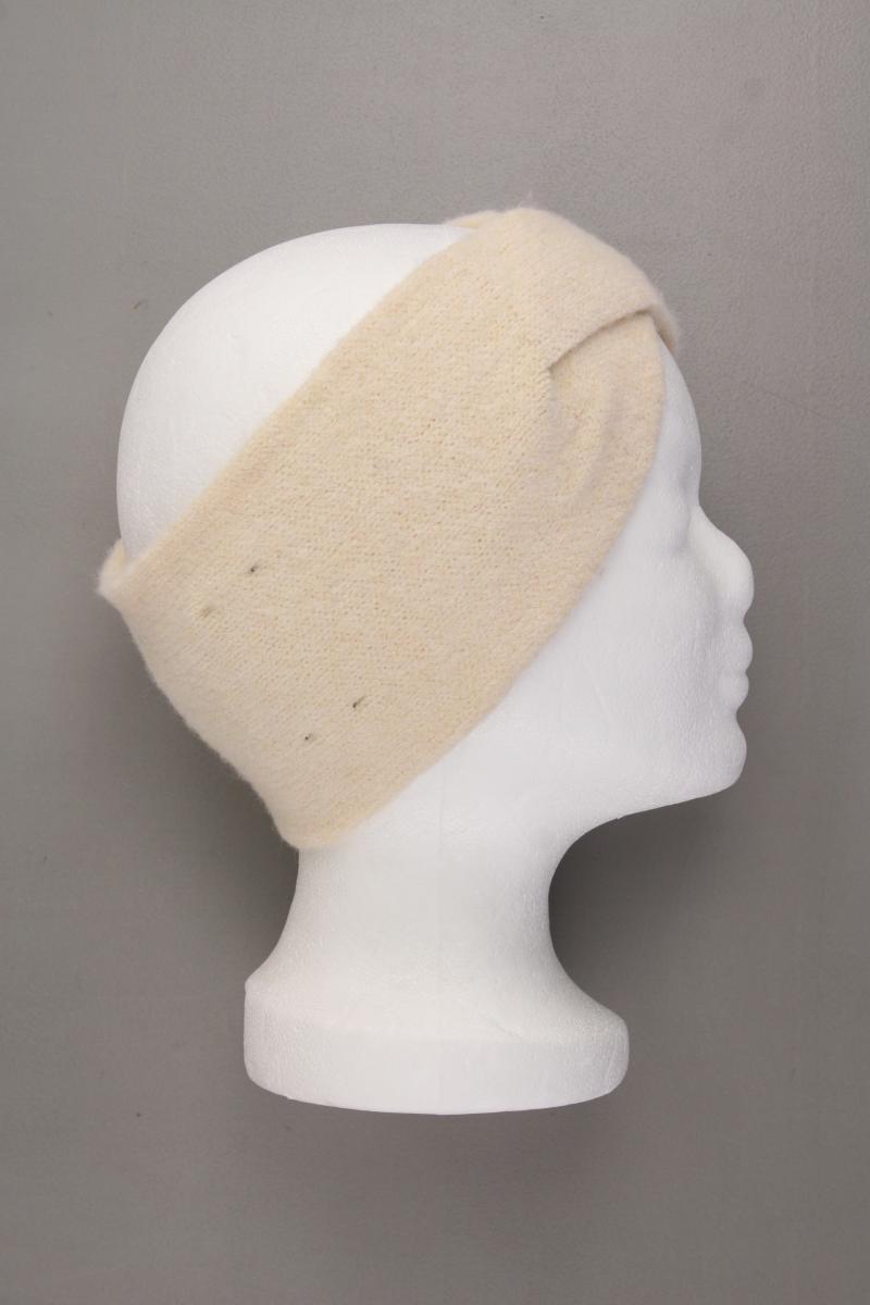 Pieces Stirnband mit Kaschmir neuwertig creme aus Polyester