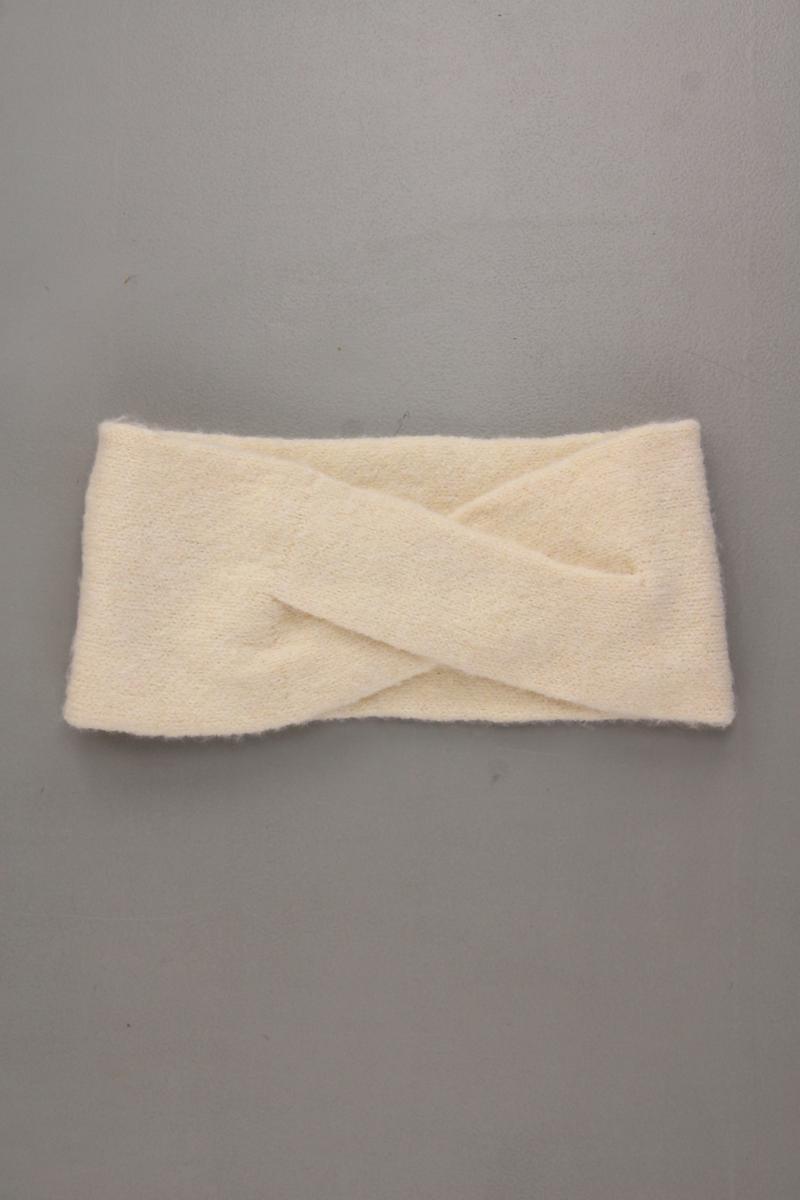 Pieces Stirnband mit Kaschmir neuwertig creme aus Polyester