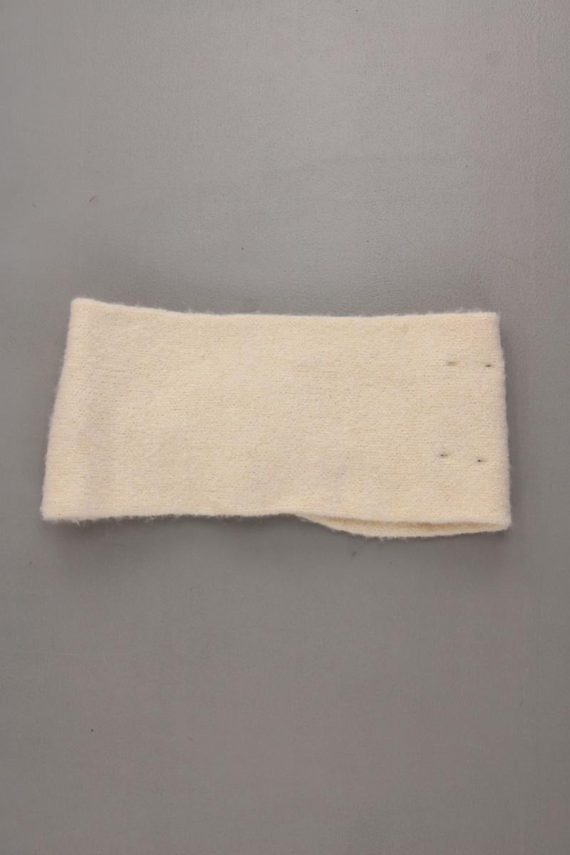 Pieces Stirnband mit Kaschmir neuwertig creme aus Polyester
