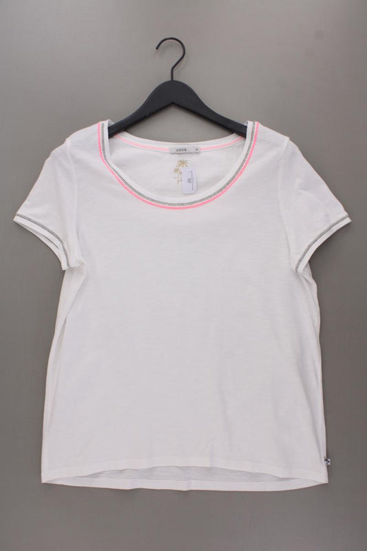 Cecil T-Shirt Gr. M Kurzarm weiß