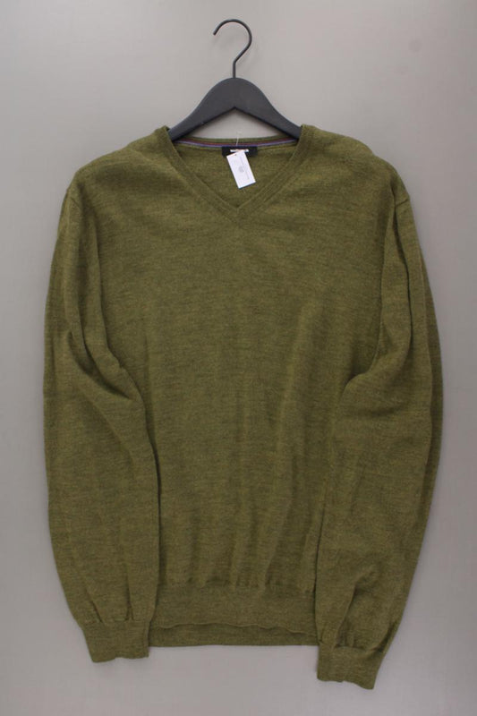 Walbusch Wollpullover für Herren Gr. 62/64 grün