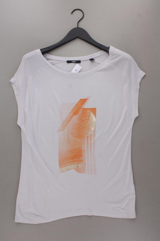 Esprit Printshirt Gr. L Kurzarm grau