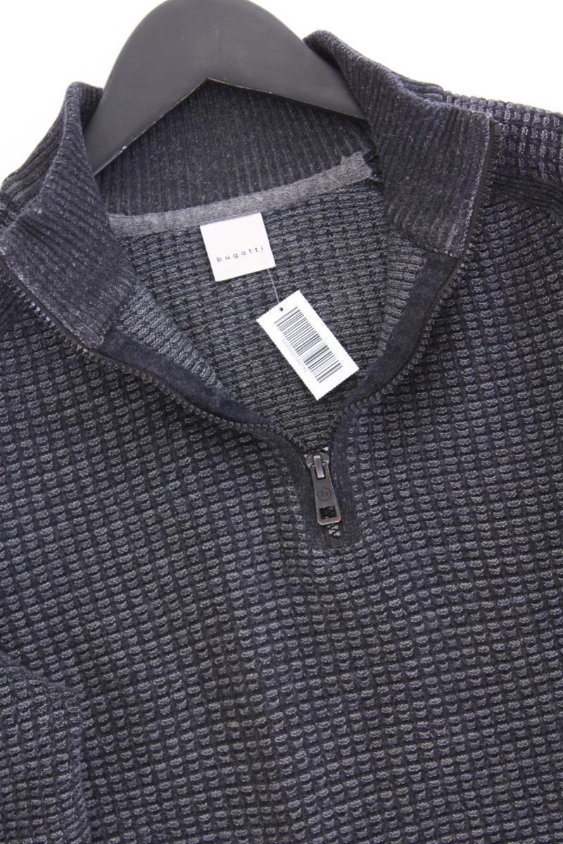 Bugatti Pullover mit Wolle für Herren Gr. XL neuwertig grau aus Polyacryl
