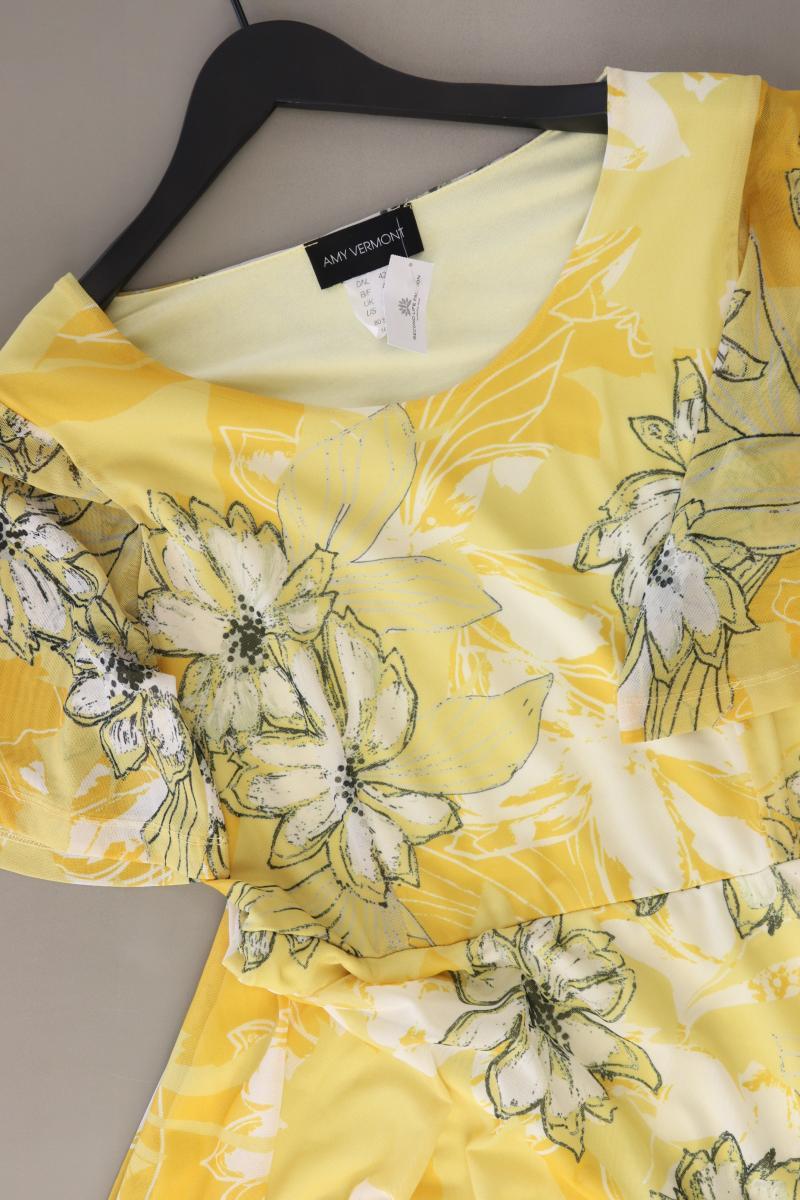 amy by AMY VERMONT Kurzarmkleid Gr. 42 mit Blumenmuster gelb aus Polyester