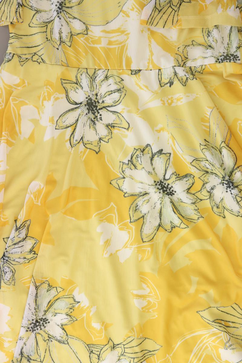 amy by AMY VERMONT Kurzarmkleid Gr. 42 mit Blumenmuster gelb aus Polyester