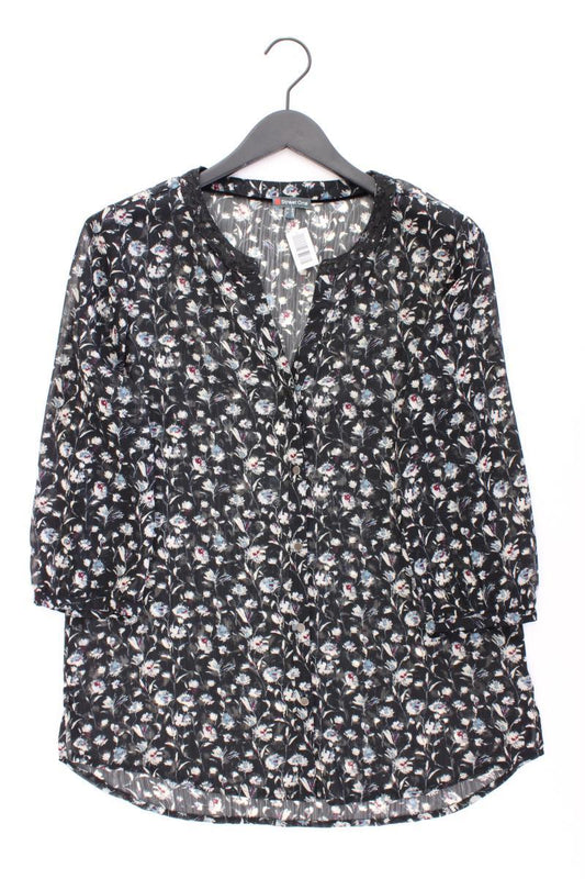 Street One Classic Bluse Gr. 40 mit Blumenmuster 3/4 Ärmel schwarz aus Polyester