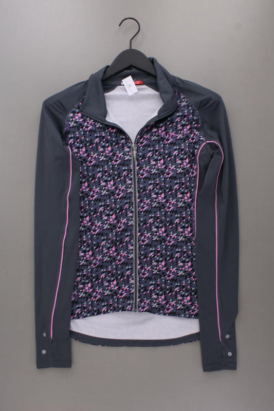 Elle Sport Jacke Y2K Gr. S geometrisches Muster grau