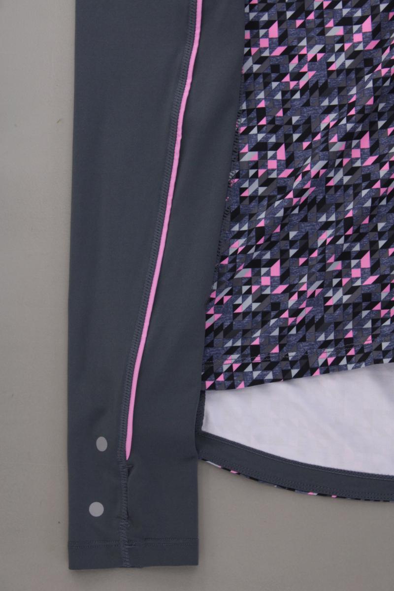 Elle Sport Jacke Y2K Gr. S geometrisches Muster grau
