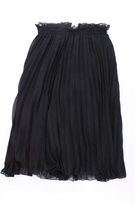 Création L. Plisséerock Gr. Kurzgröße 18 neuwertig schwarz aus Polyester