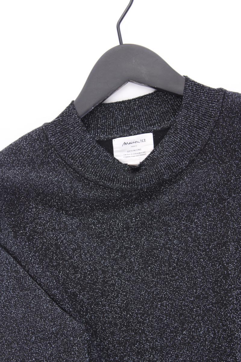 Maison 123 Paris Feinstrickpullover Gr. M neuwertig silber aus Viskose