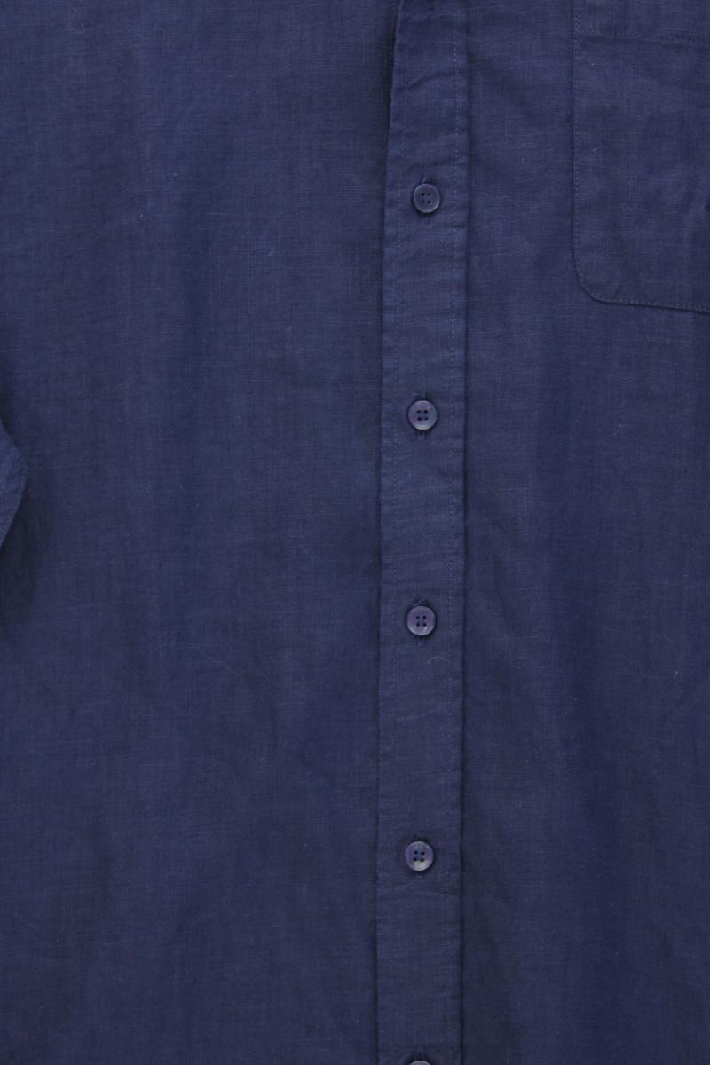 Seidensticker Leinenhemd für Herren Gr. XXXL Langarm blau