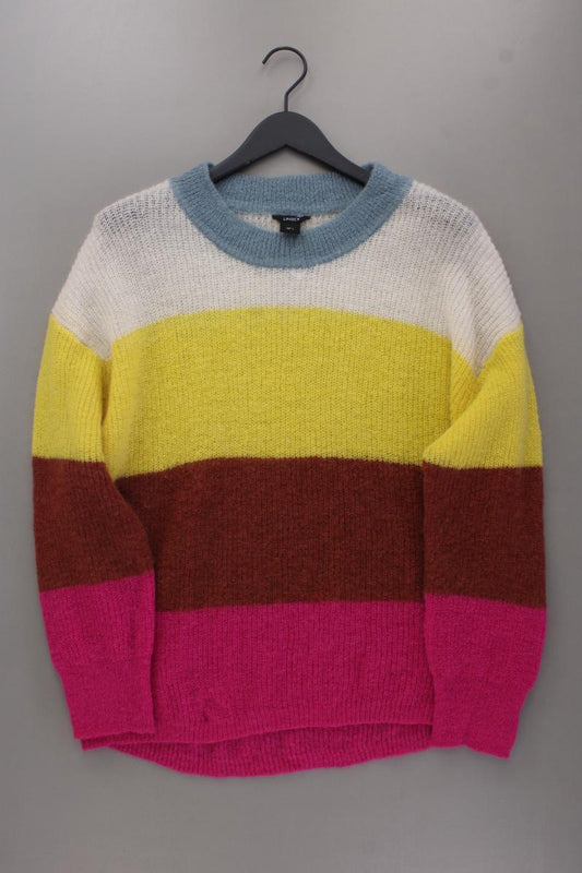 Lindex Strickpullover mit Wolle Gr. L gestreift mehrfarbig aus Mohair