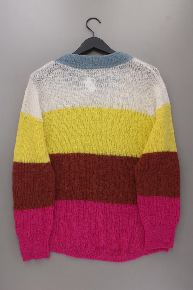Lindex Strickpullover mit Wolle Gr. L gestreift mehrfarbig aus Mohair