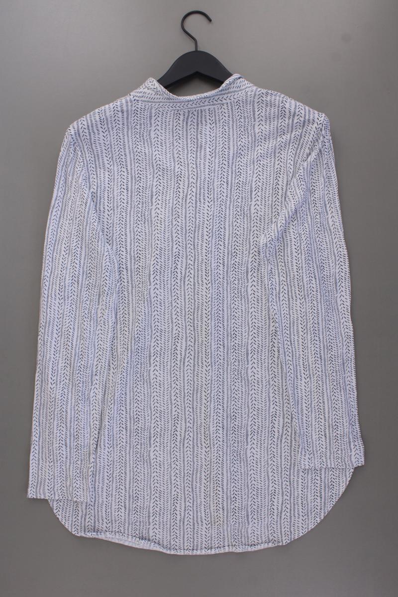 Street One Longbluse Gr. 44 geometrisches Muster Langarm grau aus Polyester