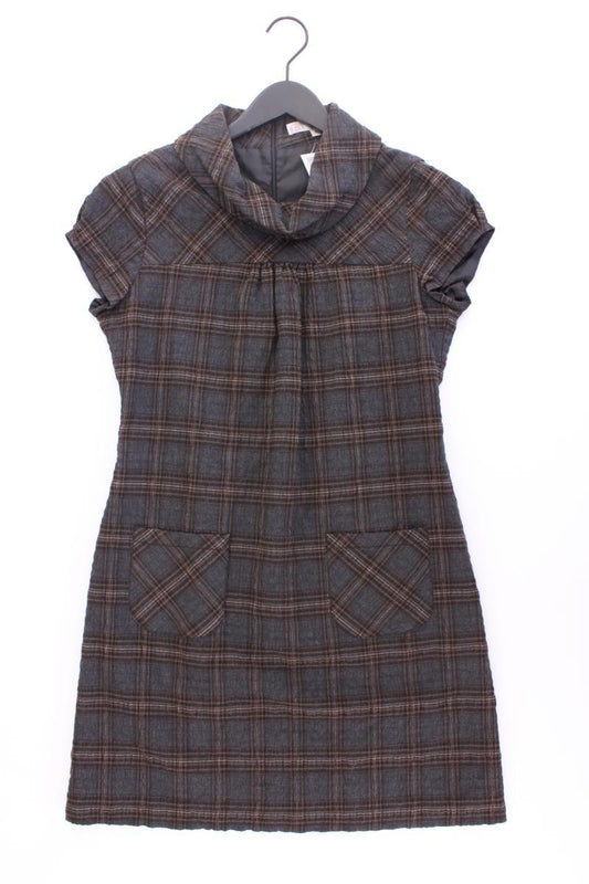 s.Oliver Kurzarmkleid Gr. 40 kariert braun