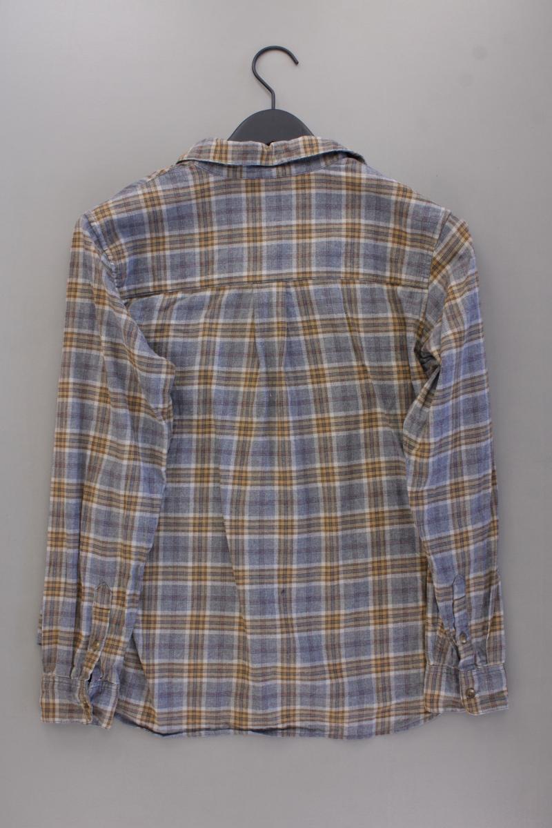 Uniqlo Karobluse Gr. S kariert Langarm grau aus Baumwolle