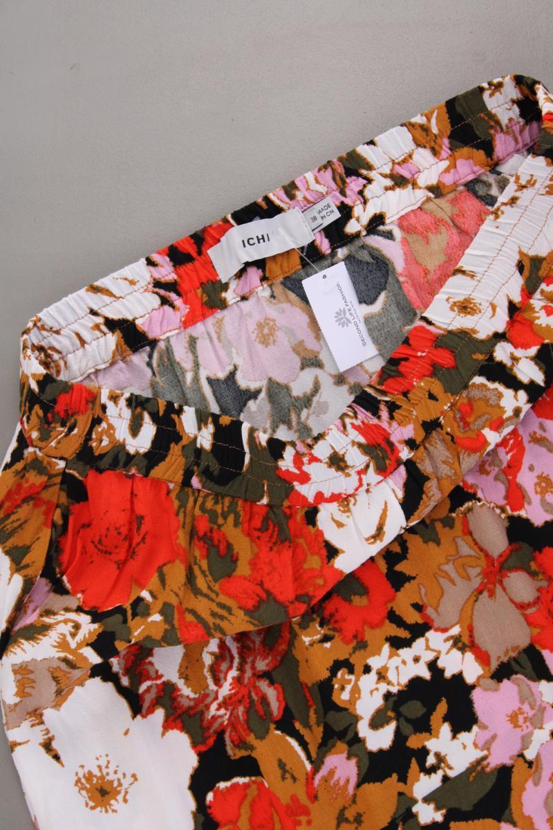 Ichi Stretchrock Gr. 38 mit Blumenmuster mehrfarbig aus Viskose